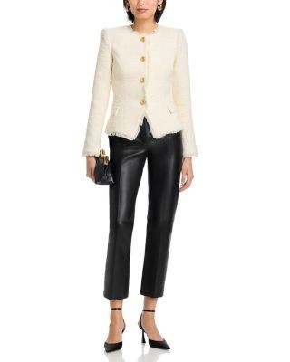 L'Agence Nerina Collarless Structured Blazer
