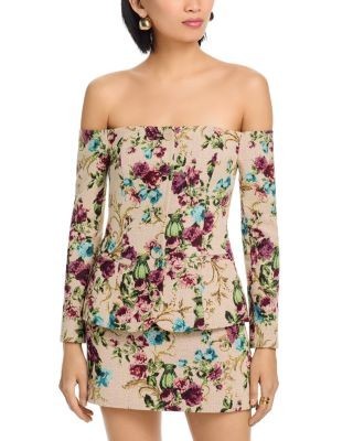 L'Agence Alice Off Shoulder Blazer