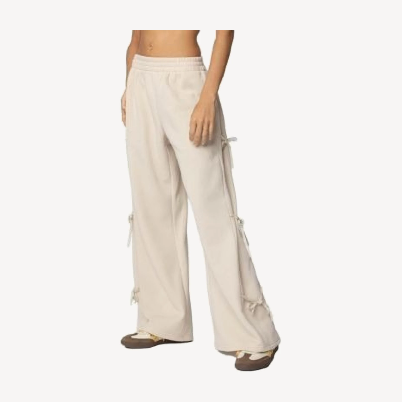 Edikted Claudette Baggy Ribbon Sweatpants