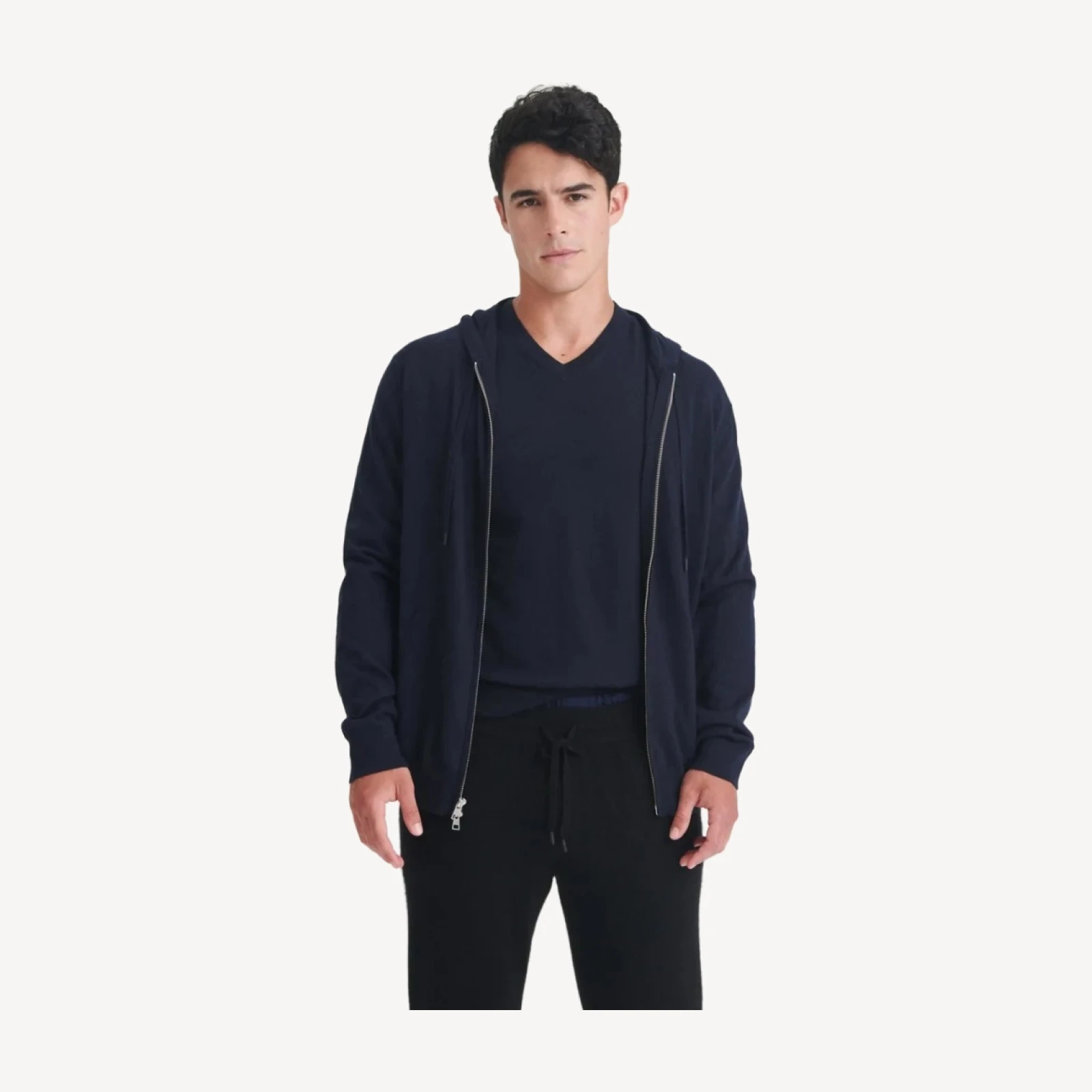 Super Fine Cashmere Zip-Up Hoodie