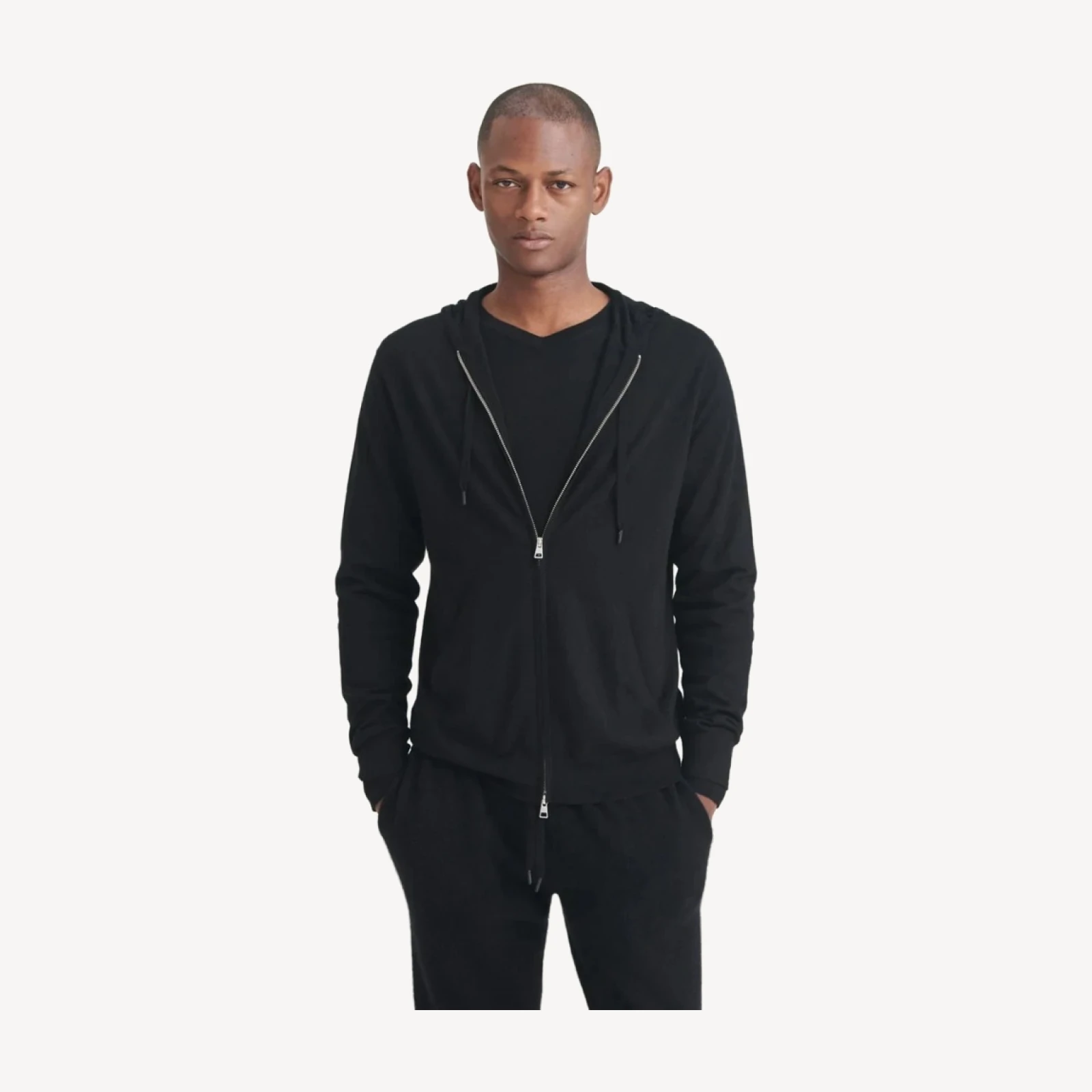 Super Fine Cashmere Zip-Up Hoodie