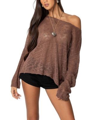 Edikted Bri Oversized Boat neck Sweater