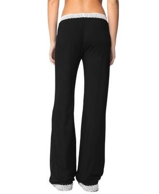 Edikted Domino Contrast Lace Trim Pants