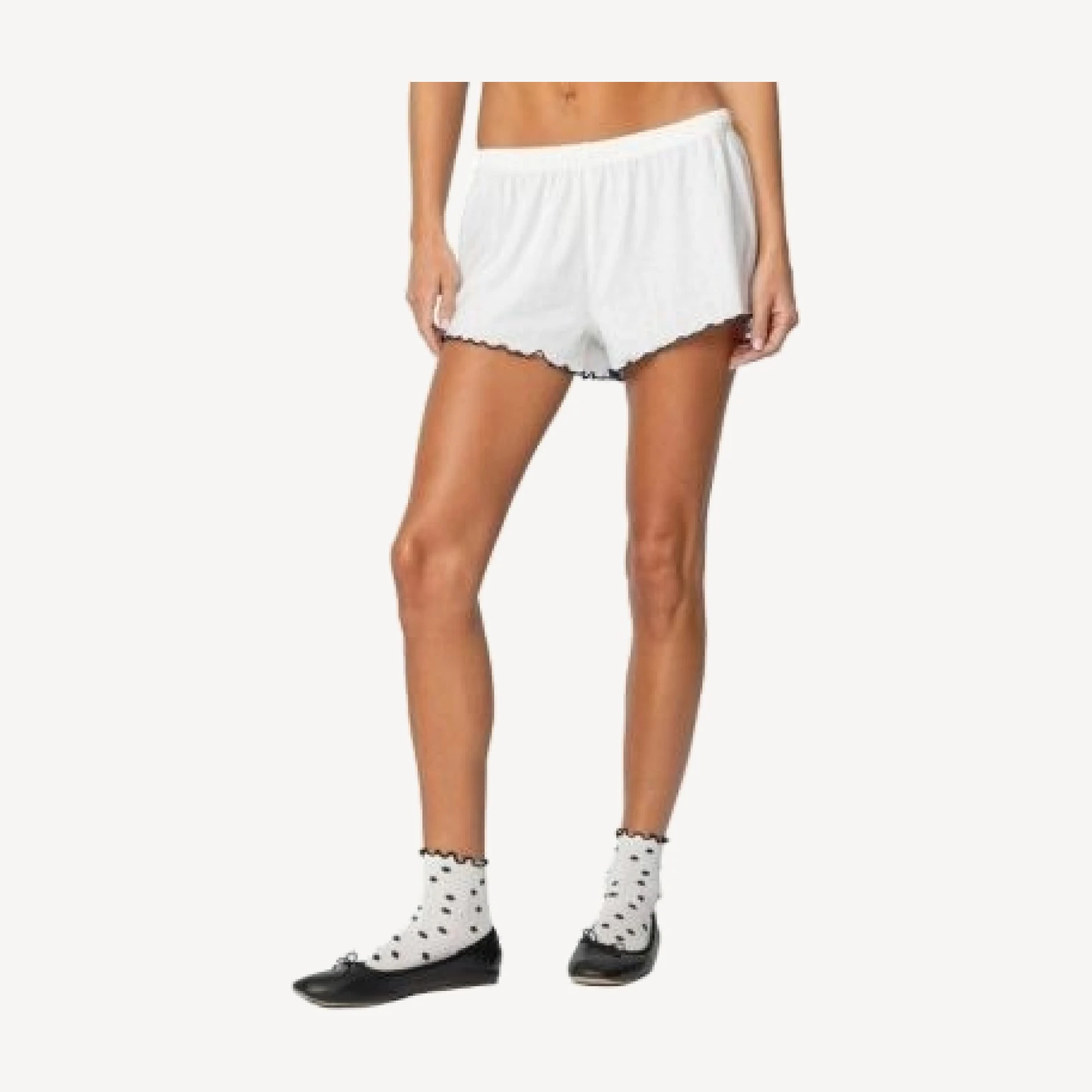 Edikted Chelsey Pointelle Shorts