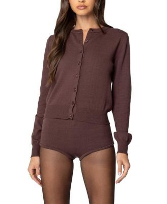 Edikted Ashlin Button Up Knit Cardigan