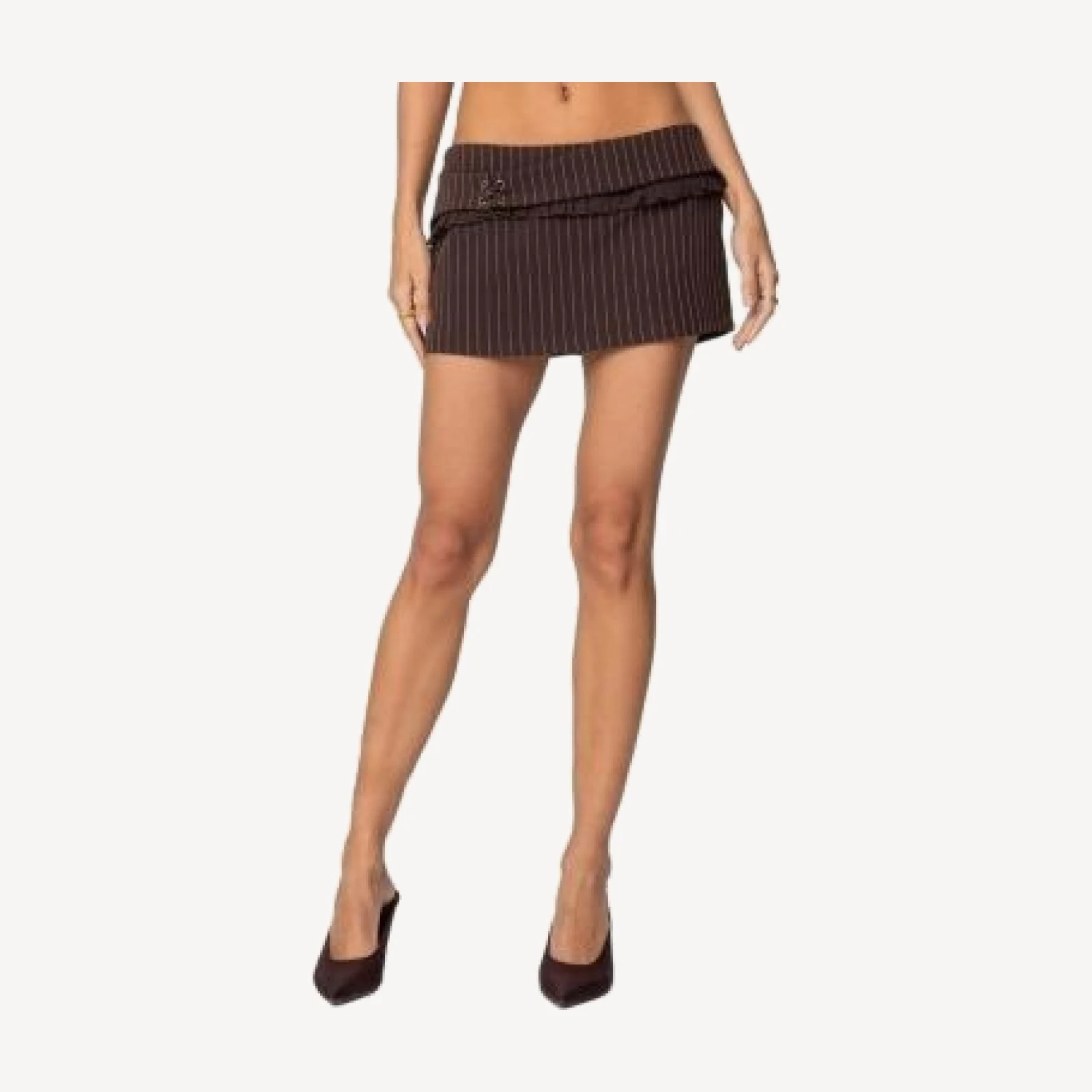 Edikted Colleen Pinstripe Mini Skort