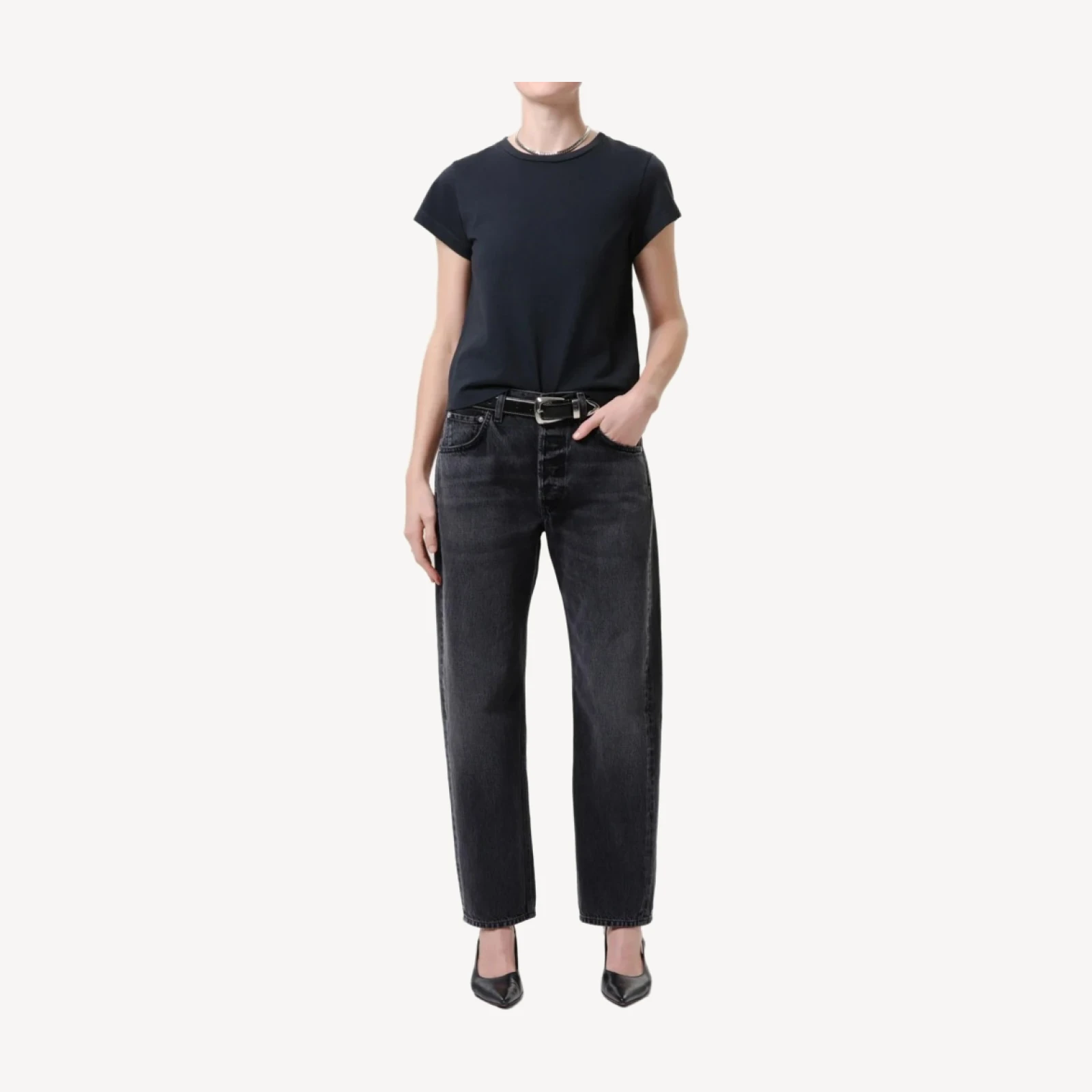 Winslow Boyfriend Long in Vintage Black