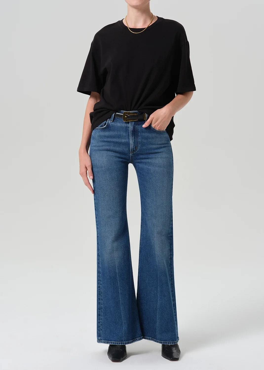 Petite Kimberly 70's Flare in Cruise