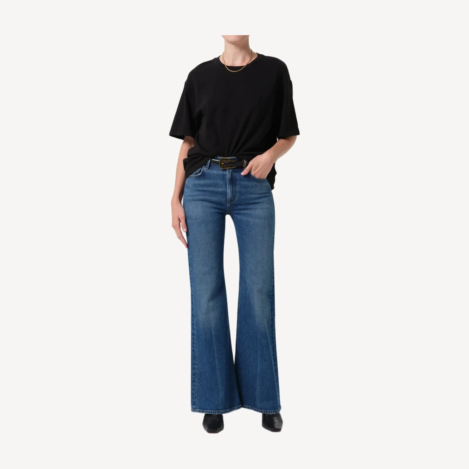 Petite Kimberly 70's Flare in Cruise