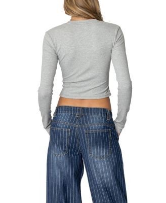 Edikted Mikayla Ribbed Knit Top