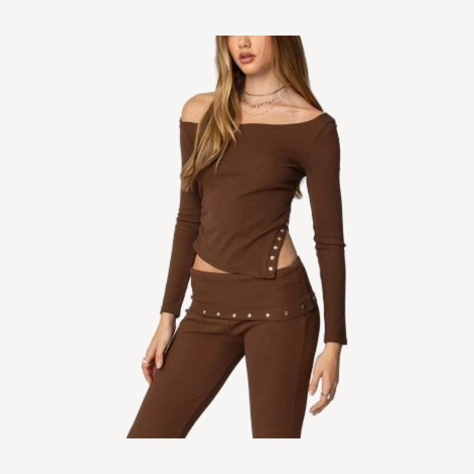 Edikted Aries Studded Asymmetric Top