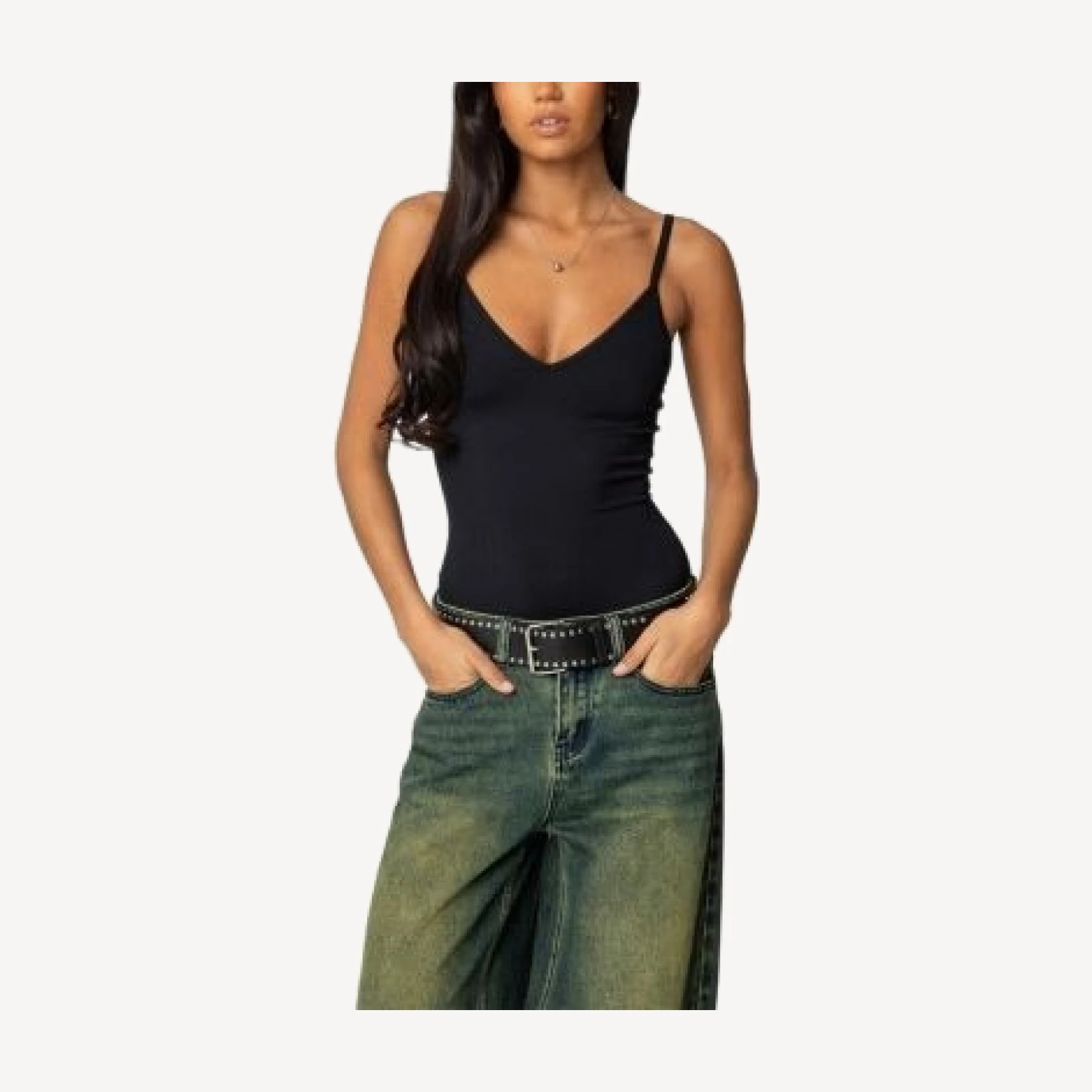 Edikted Teaghan Triangle Fitted Bodysuit