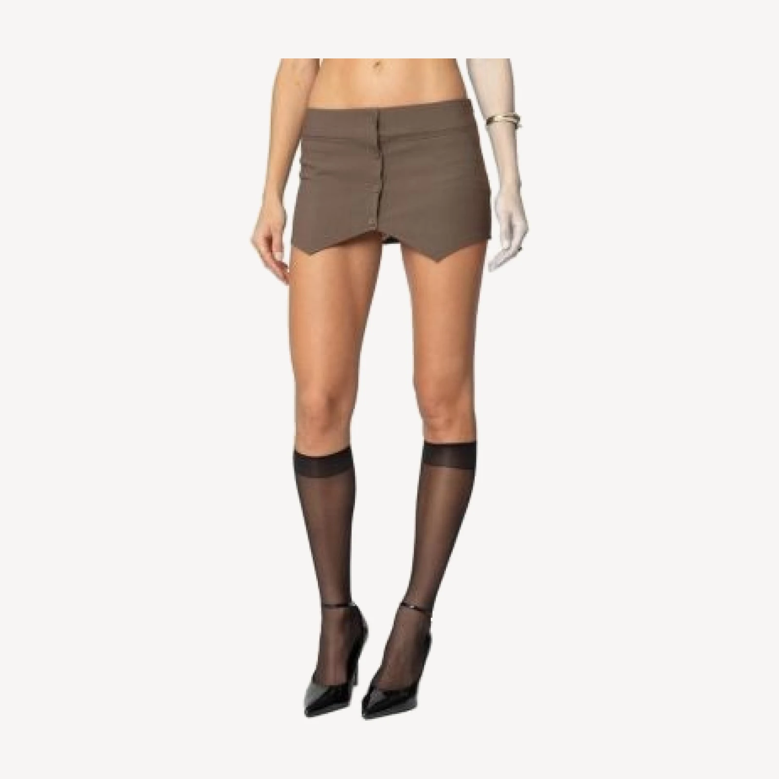 Edikted Ellis Buttoned Up Mini Skort