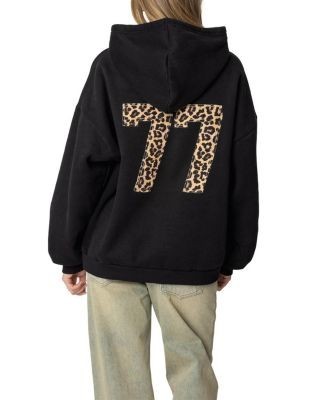 Edikted Leopard 77 Oversized Hoodie