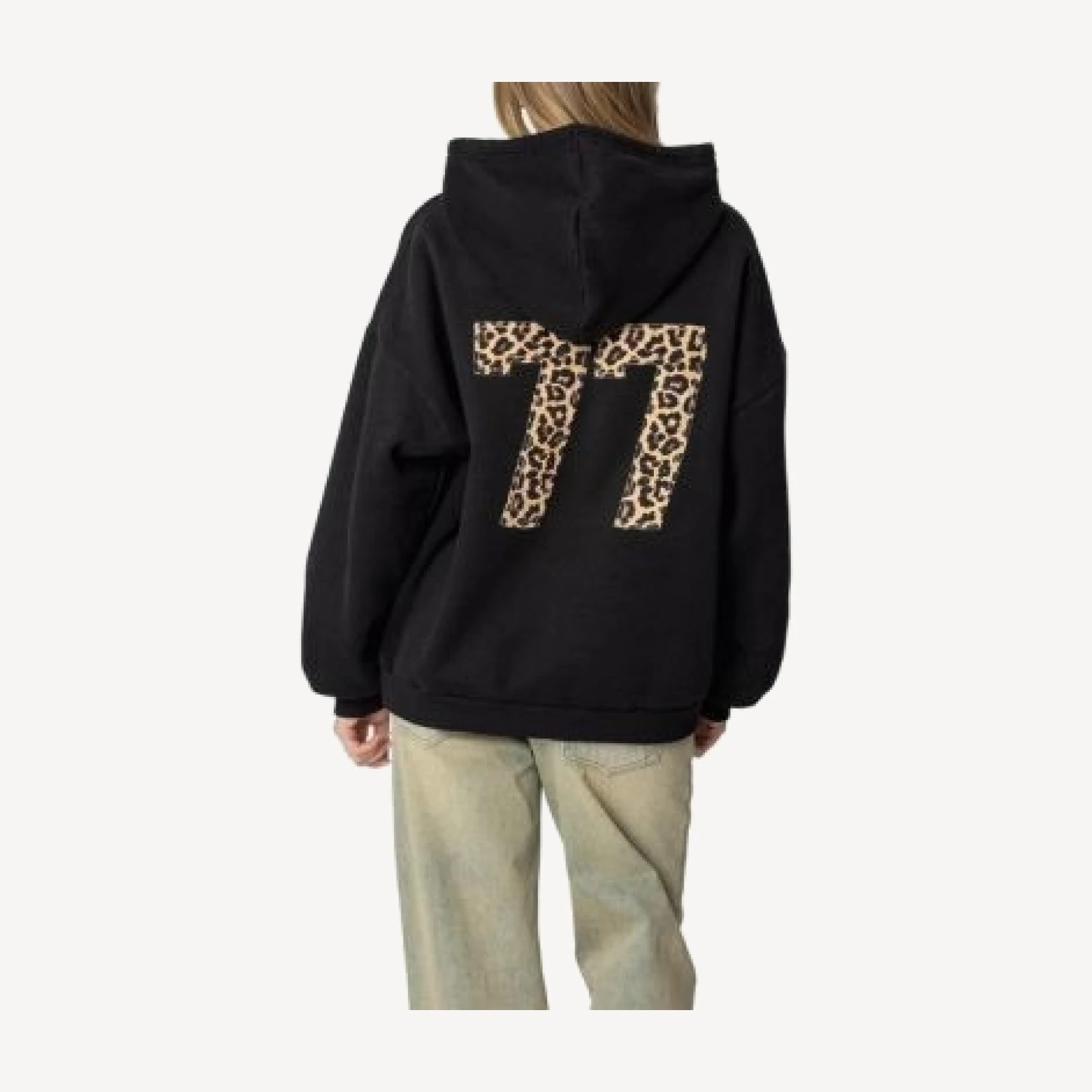 Edikted Leopard 77 Oversized Hoodie