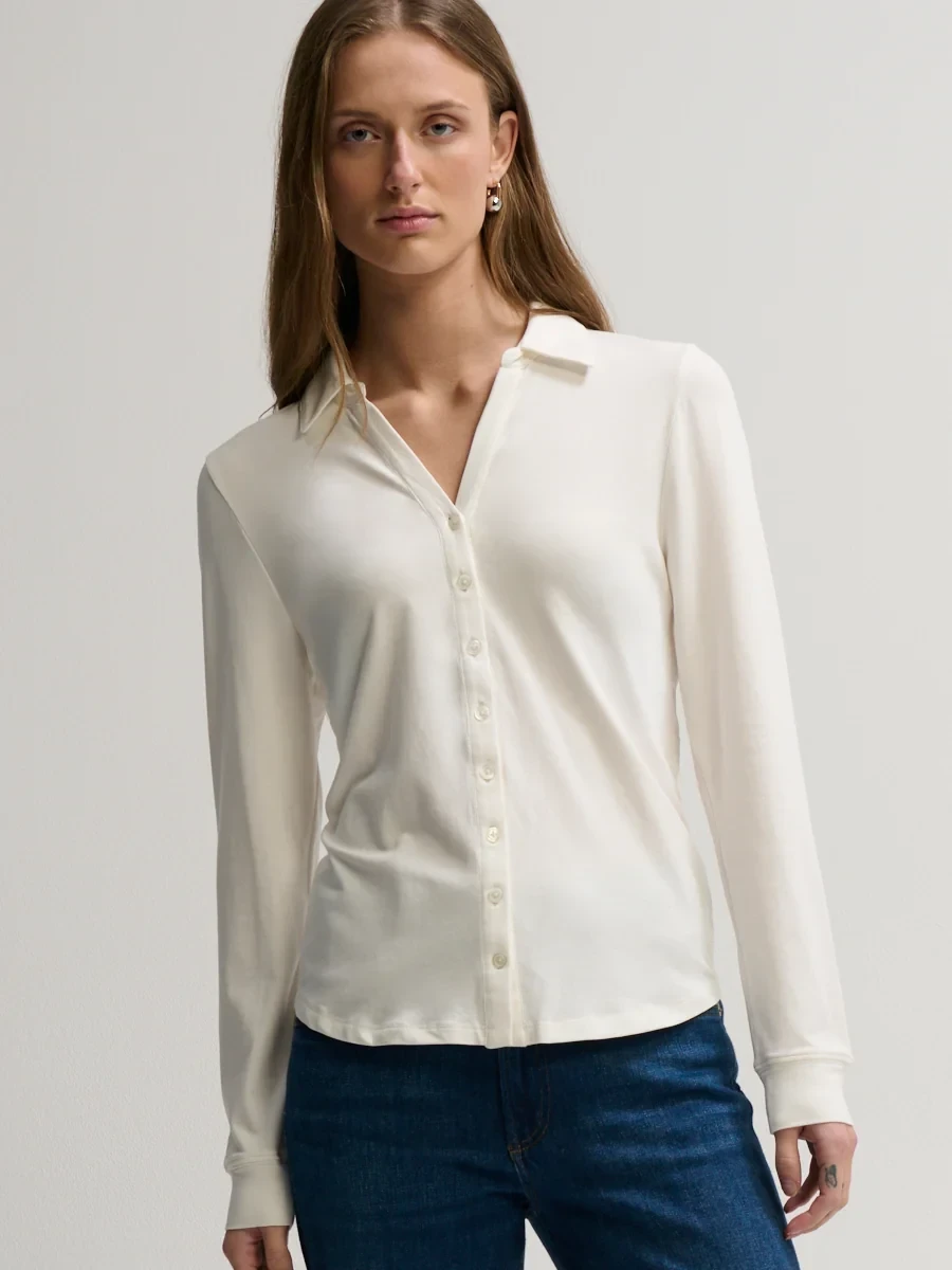 STRETCH PIMA LONG SLEEVE SHIRT