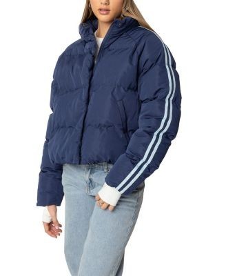 Edikted Sherry Side Striped Puffer Jacket