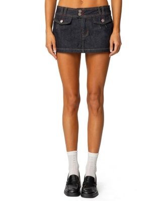 Edikted Rae Denim Mini Skort