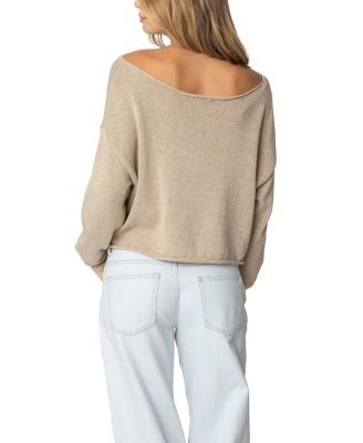 Edikted Aviv Wide Neck Oversized Sweater