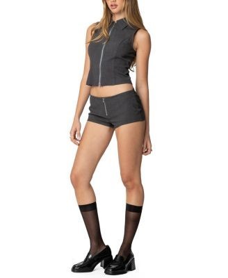 Edikted Allie Collared Zip Up Top