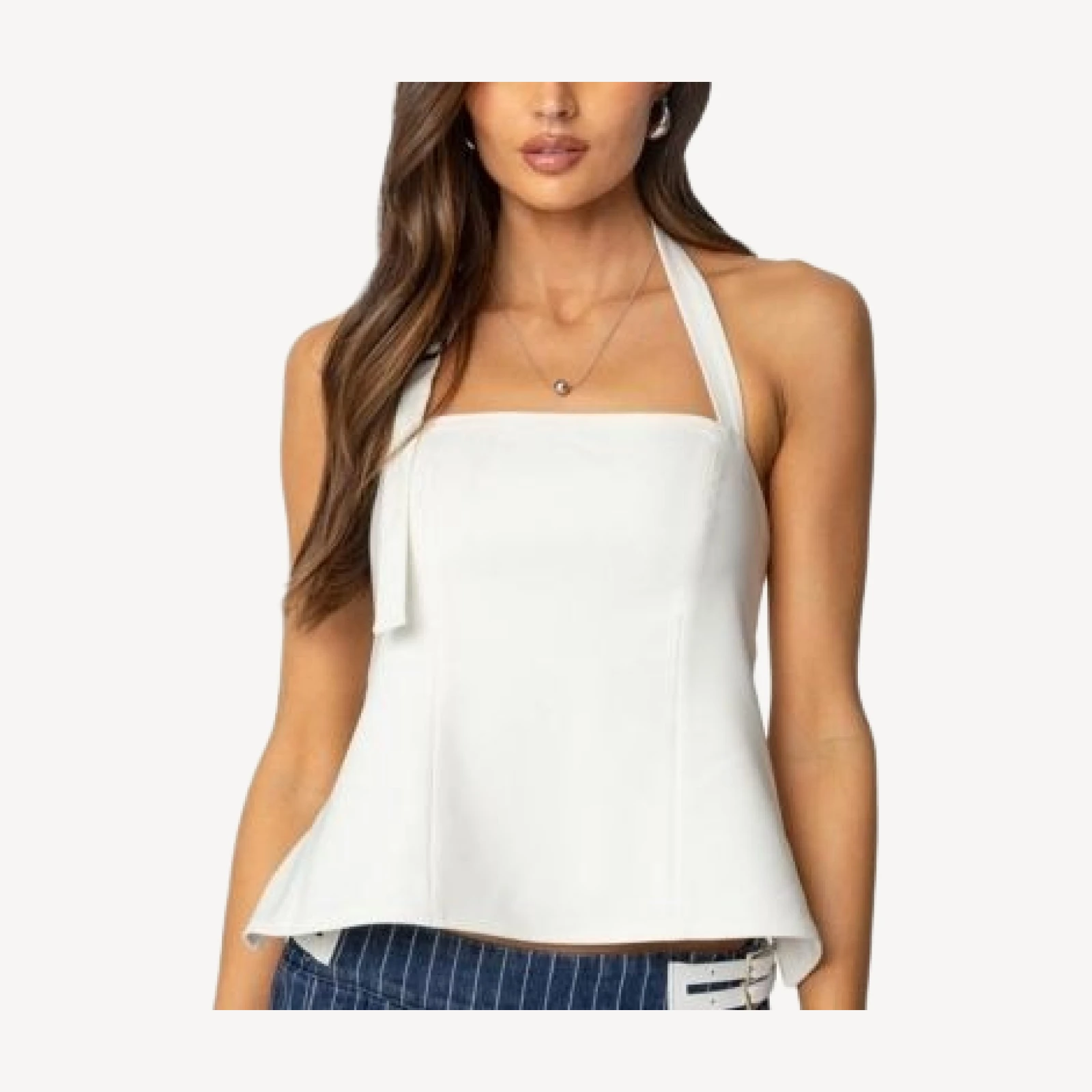 Edikted Yazi Backless Halter Top