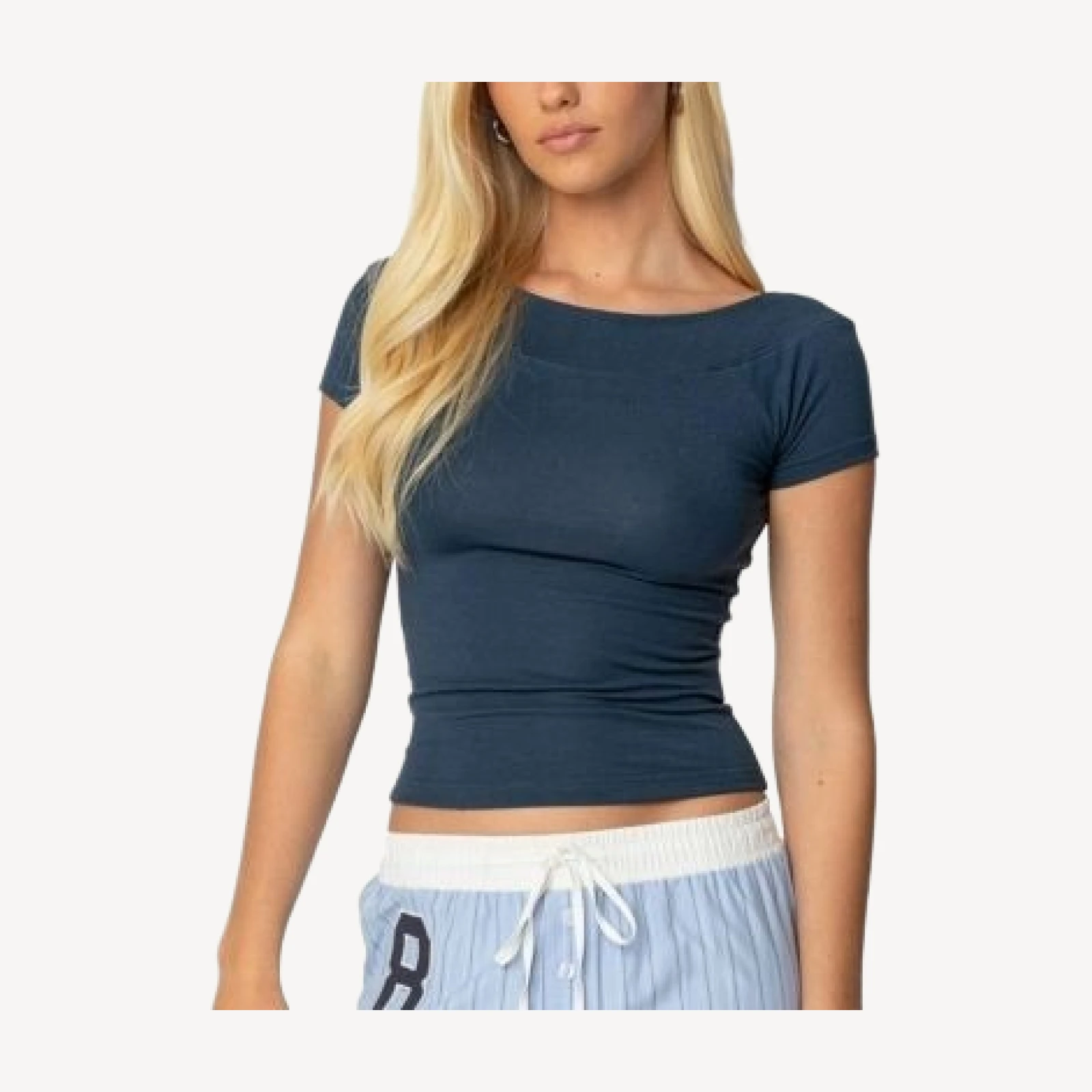 Edikted Becca Boat Neck Top