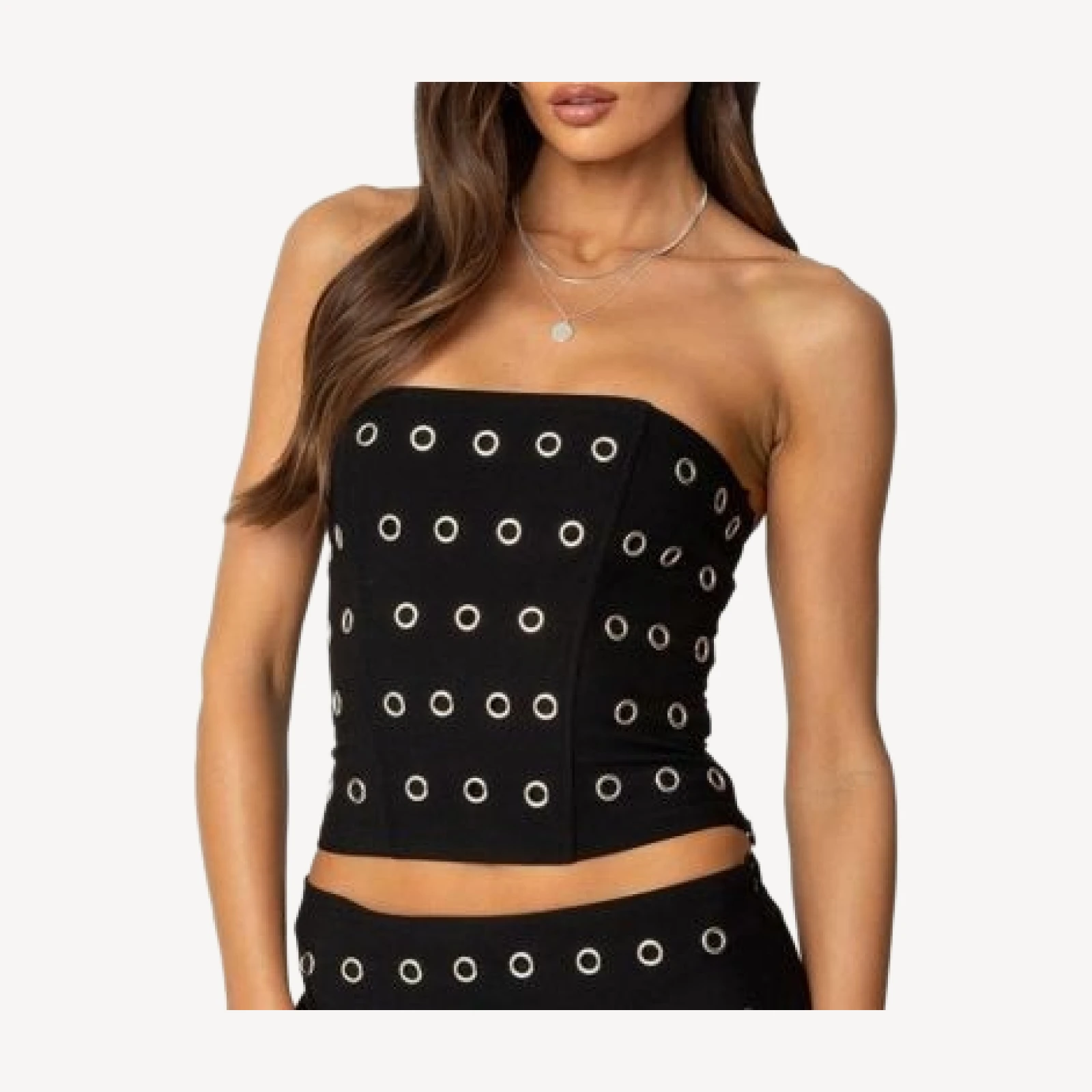 Edikted Arlette Grommet Strapless Corset