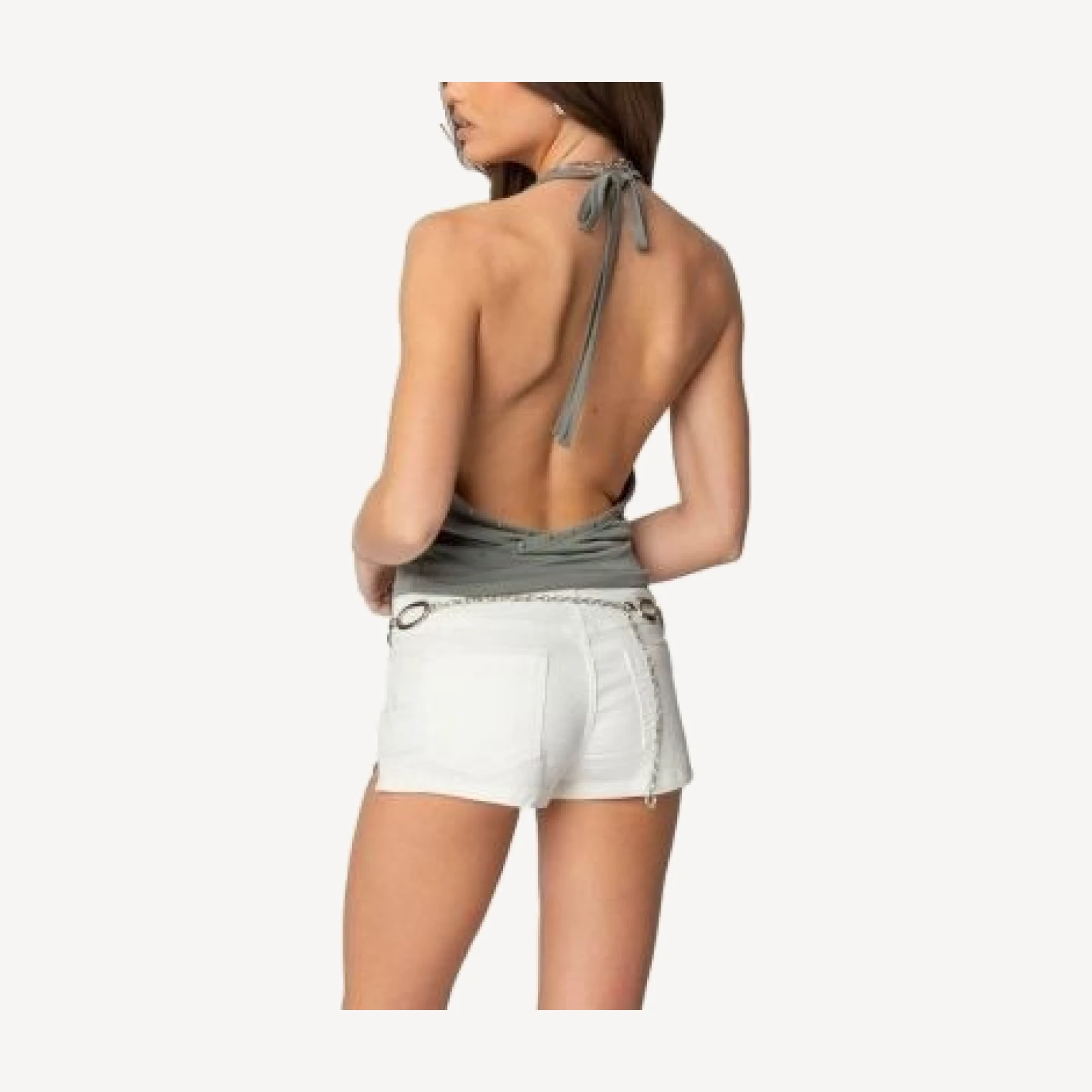 Edikted Arie Cowl Neck Halter Top