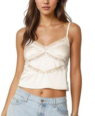 Edikted Tamar Satin Effect Tank Top