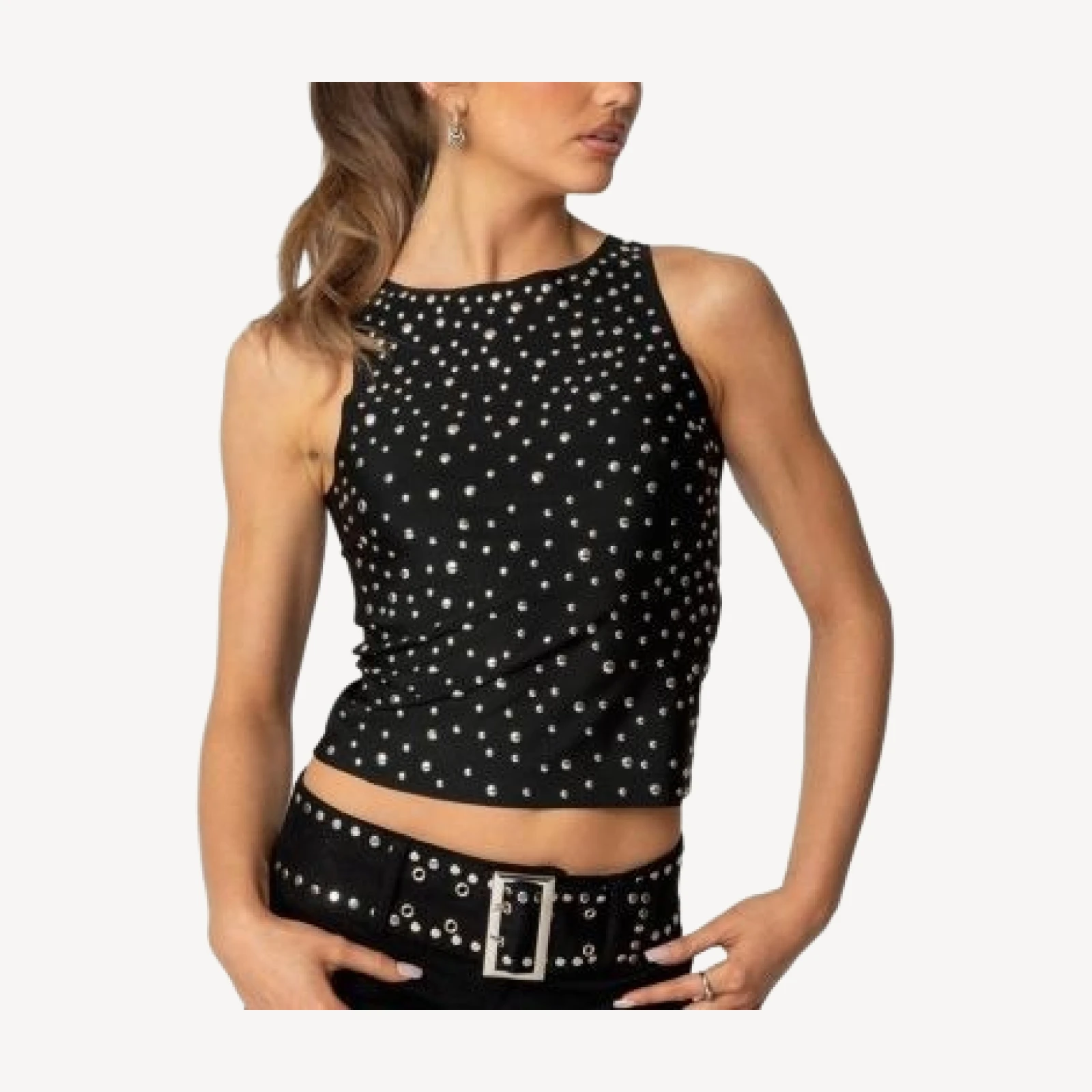 Edikted Alexandra Studded Top