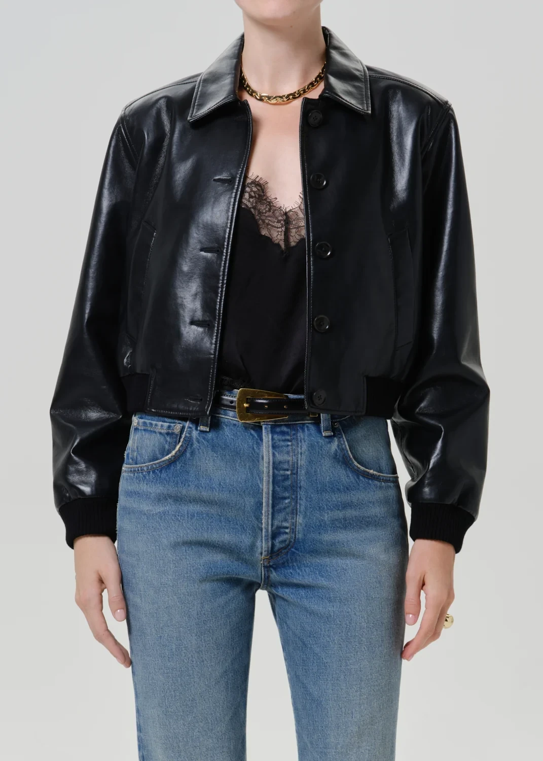 Lola Bomber Jacket in Black