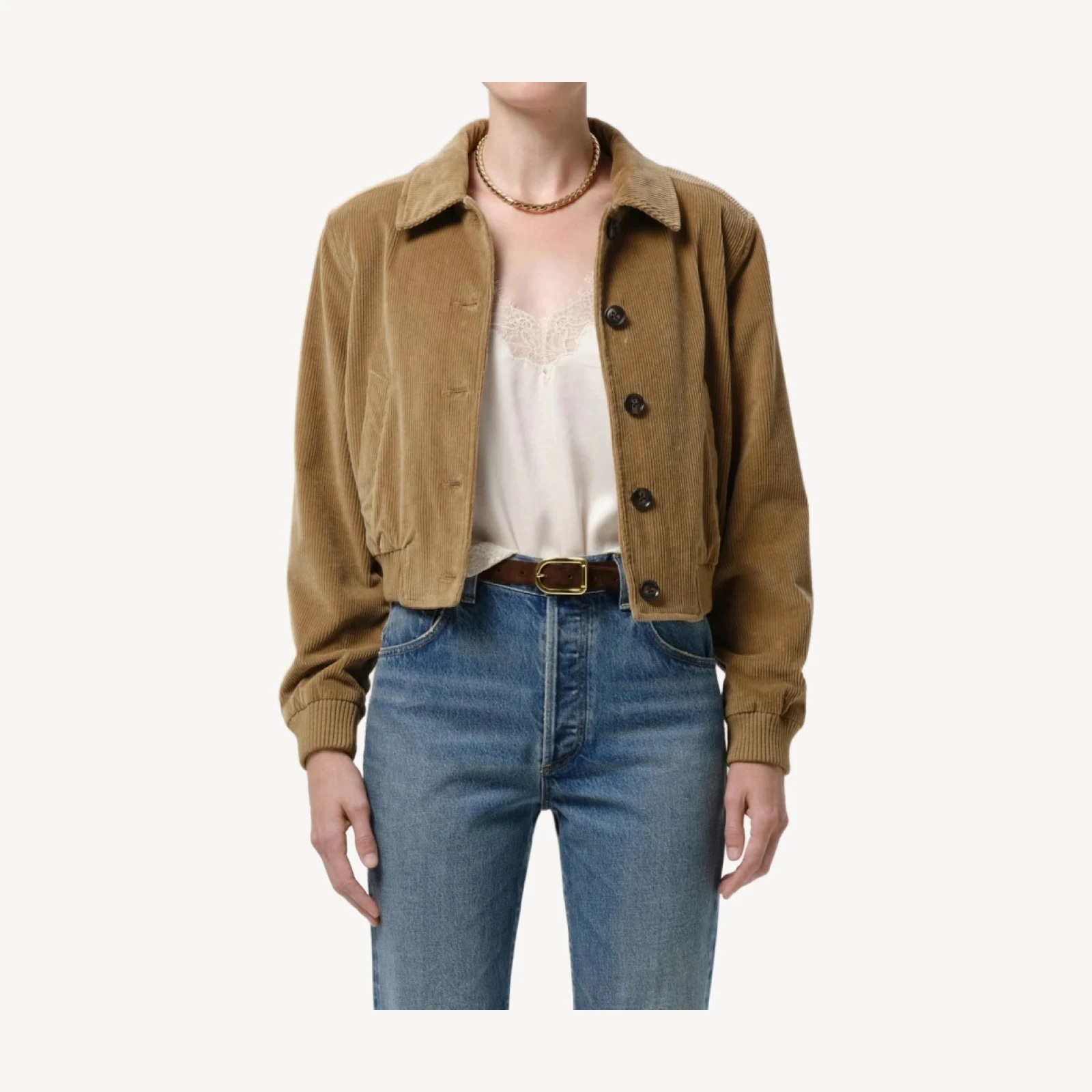 Lola Eve Bomber in Amber