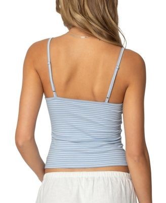 Edikted Tova Striped Scoop Tank Top