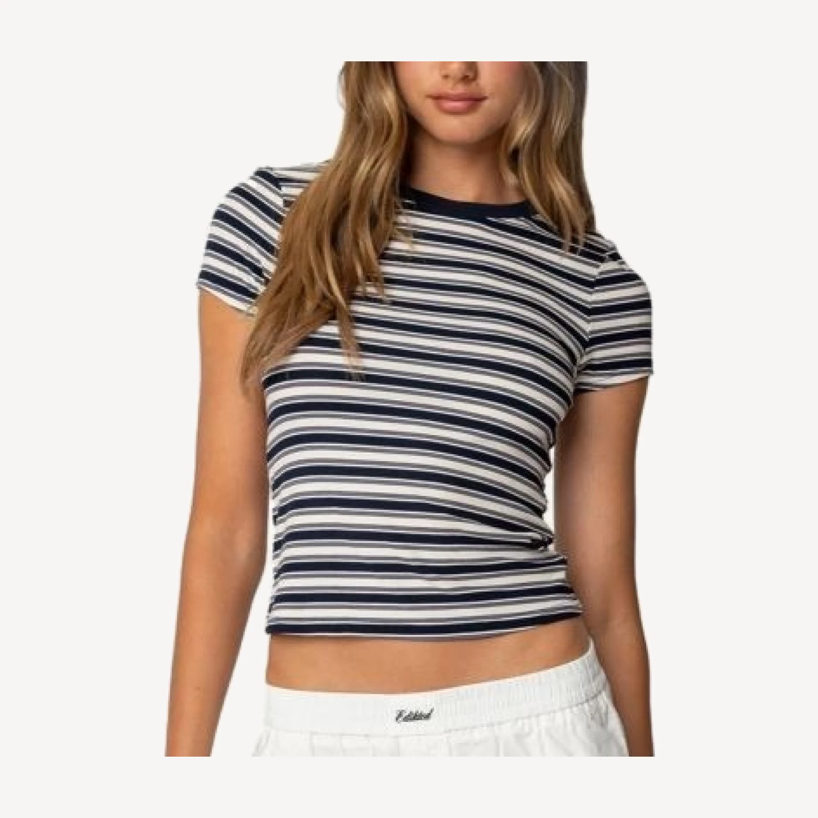 Edikted Arlyn Striped T Shirt