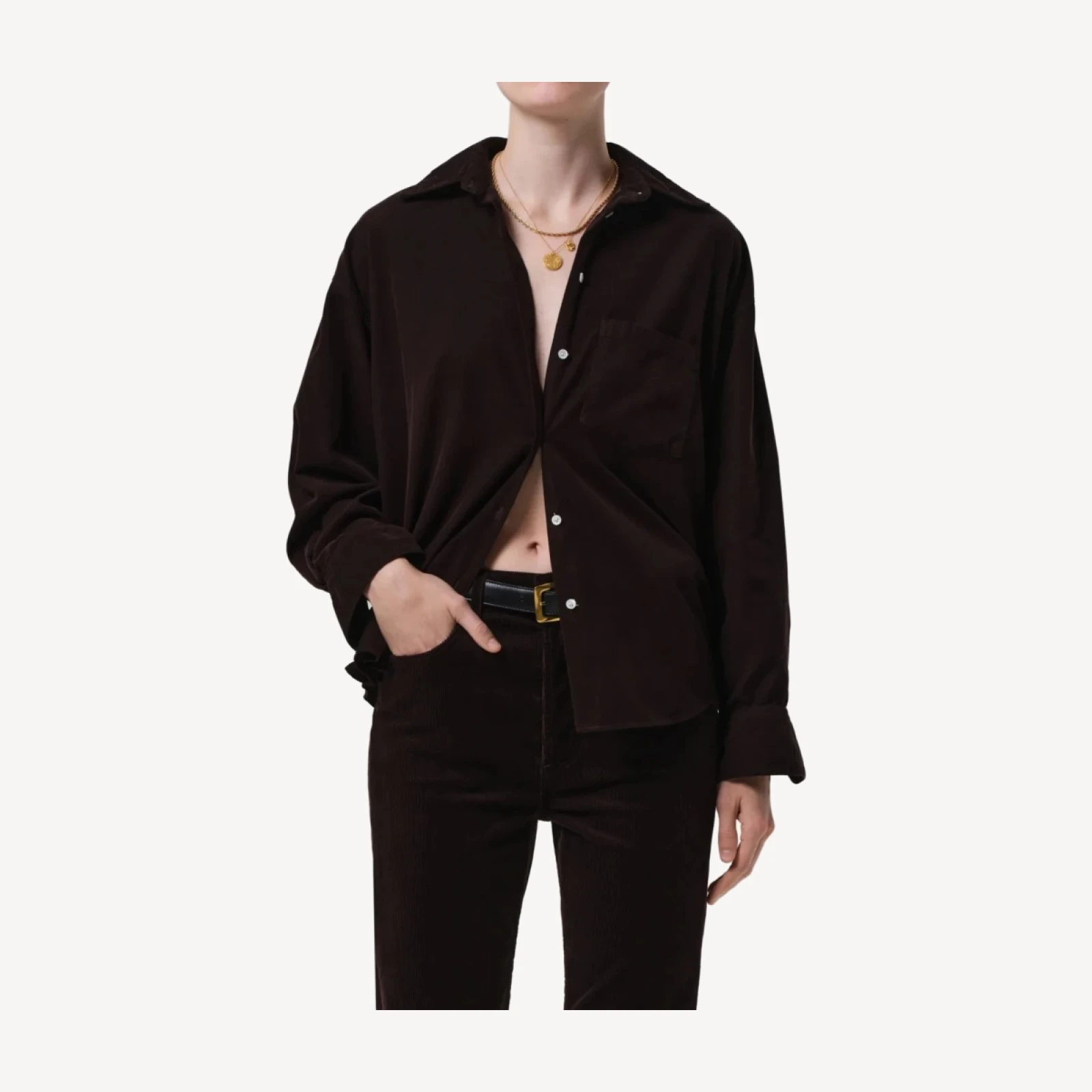 Kayla Baby Corduroy Shirt in Barrister