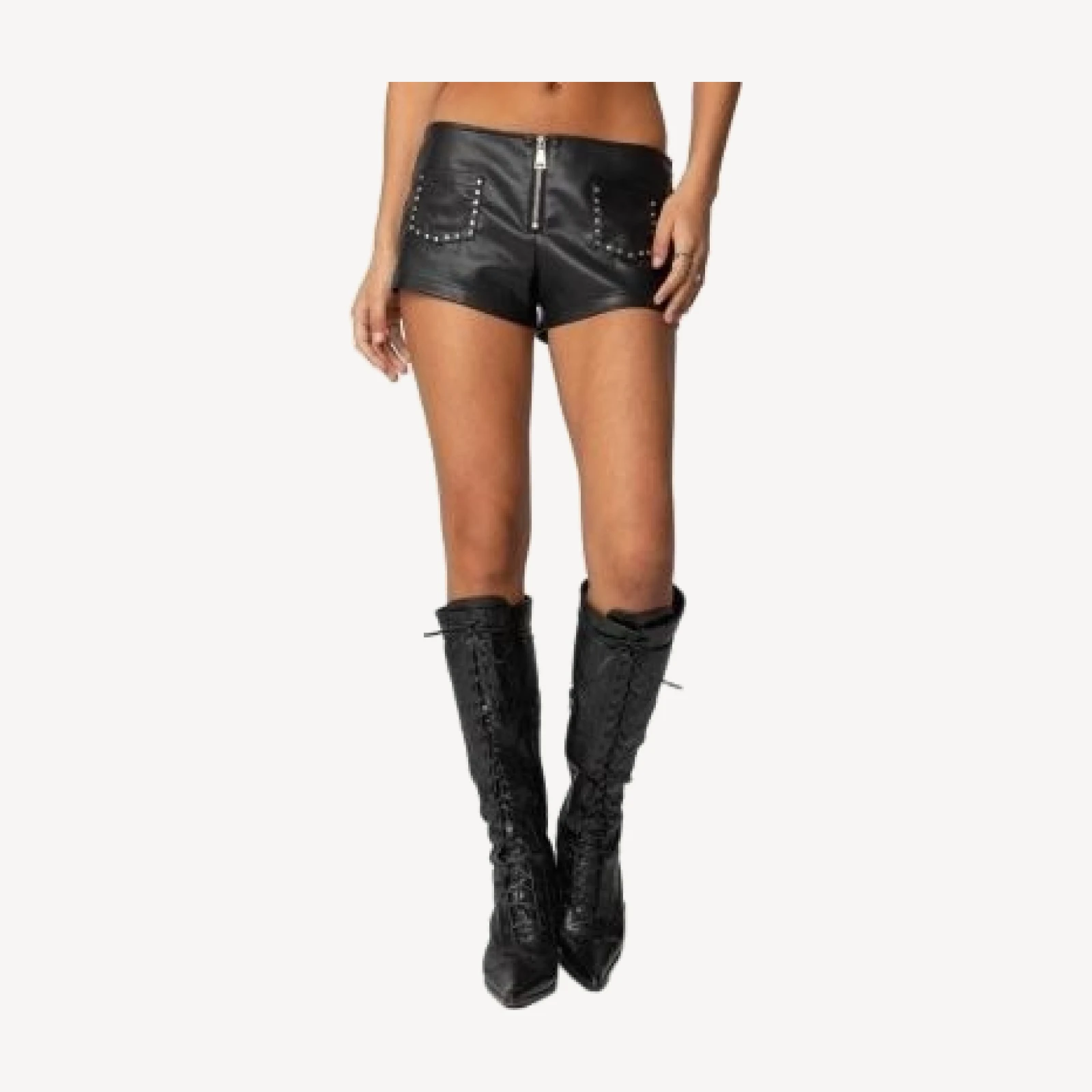 Edikted Studded Micro Shorts