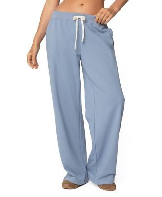 Edikted French Terry Straight Leg Sweatpants