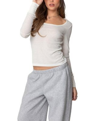 Edikted Hailey Scoop Neck Top
