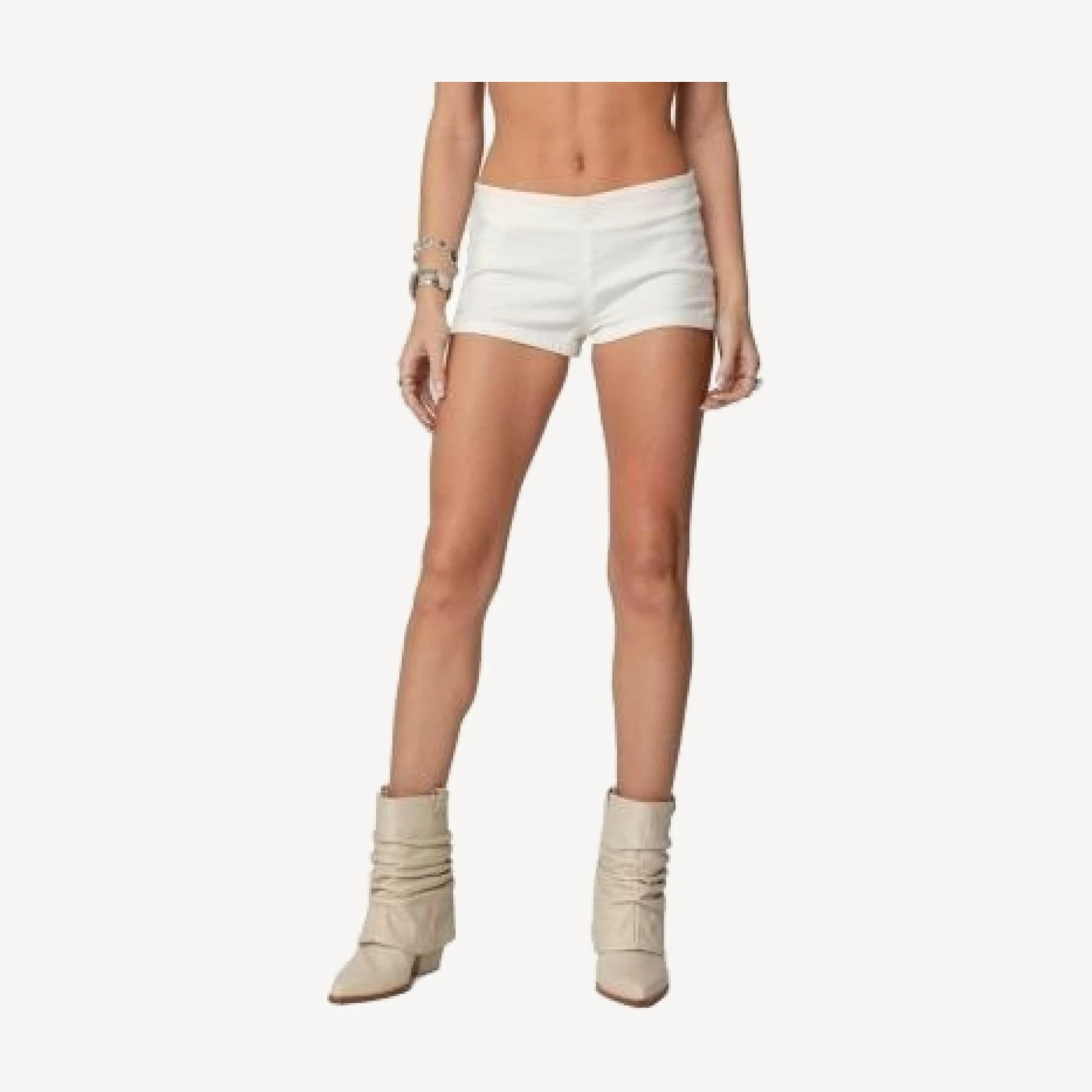 Edikted Dinah Denim Micro Shorts