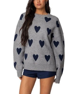 Edikted Big Heart Oversized Sweater