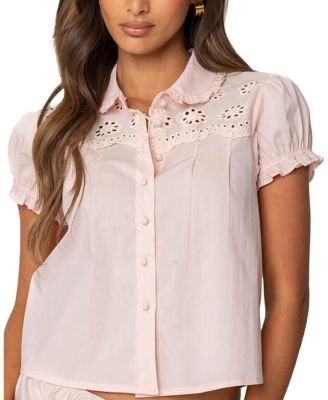 Edikted Lona Tailored Button Up Shirt