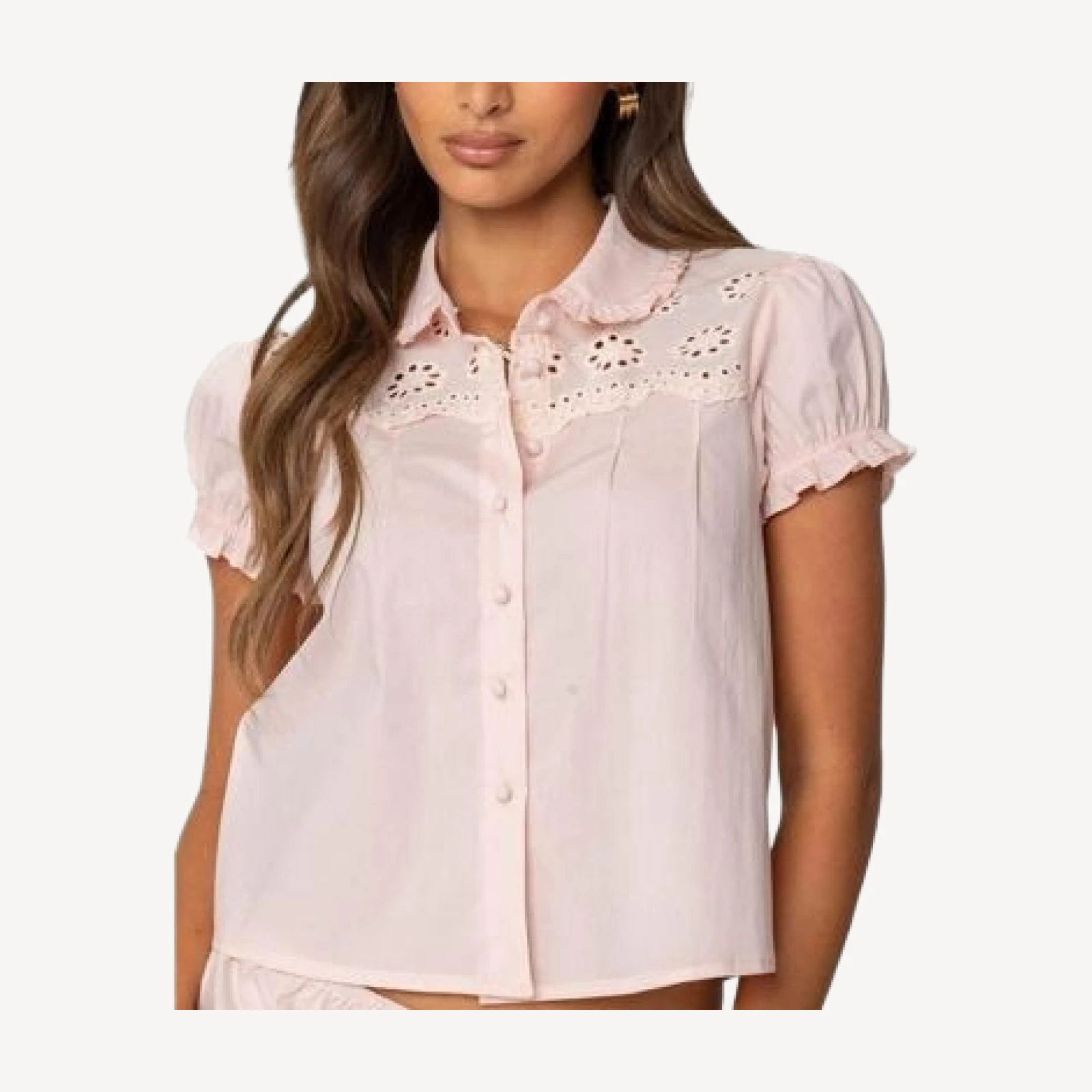 Edikted Lona Tailored Button Up Shirt