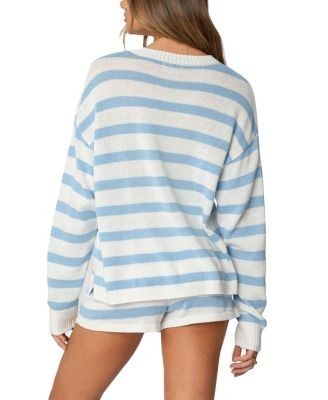 Edikted Amaris Oversized Striped Knit Sweater