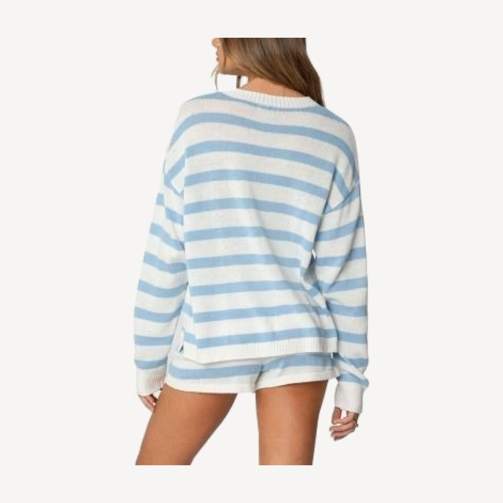 Edikted Amaris Oversized Striped Knit Sweater