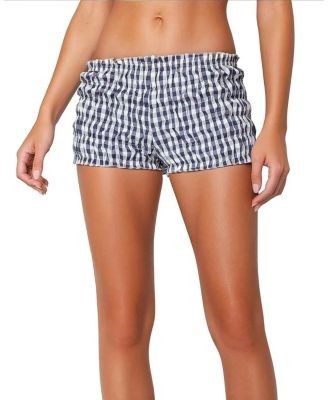 Edikted Gingham Scrunch Shorts