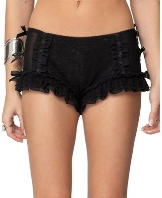 Edikted Knox Ruffle Micro Shorts