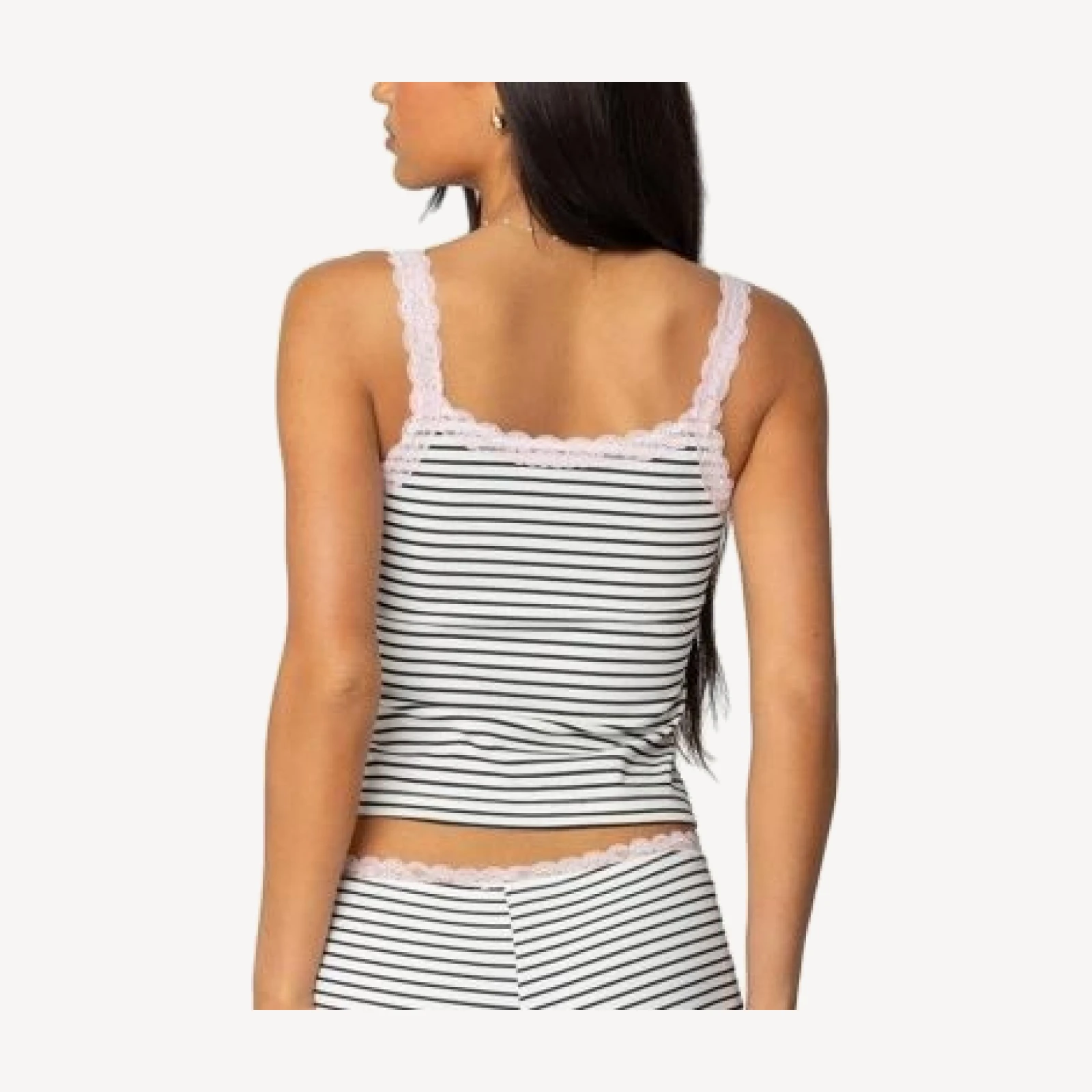Edikted Sofi Striped Ribbed Tank Top