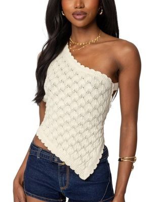 Edikted Codi Backless Asymmetric Knit Top
