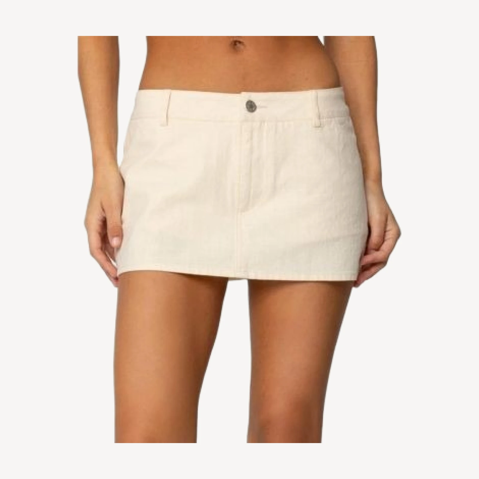 Edikted Addey Linen Look Mini Skort