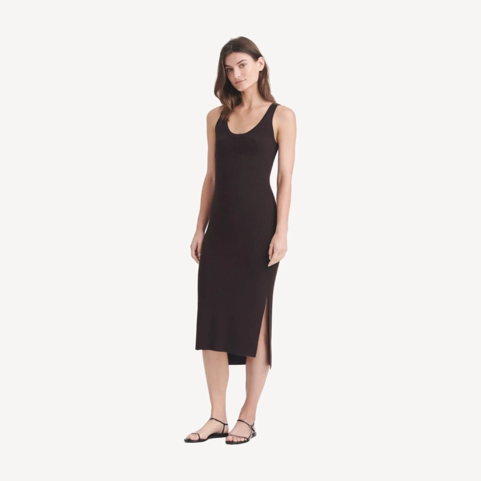 Silk Cashmere Midi Tank Dress
